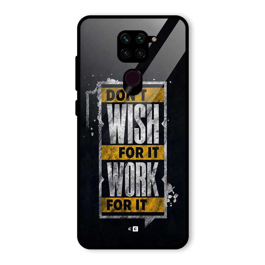 Wish Work Glass Back Case for Redmi Note 9