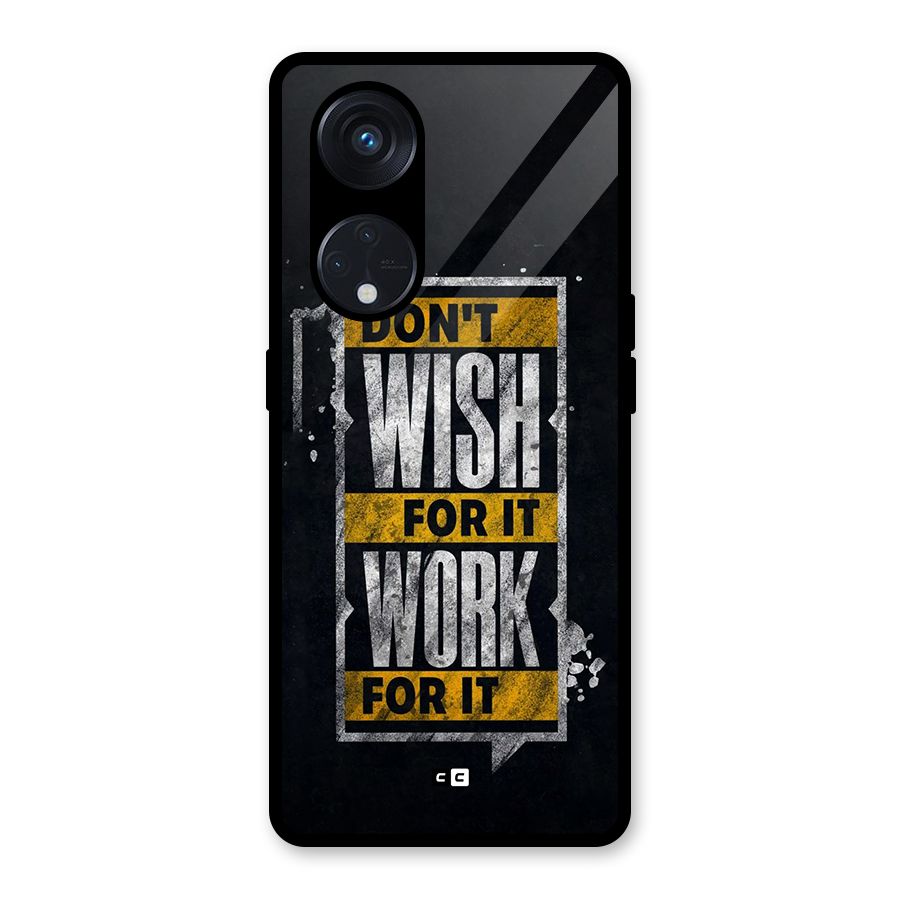 Wish Work Glass Back Case for Reno8 T 5G