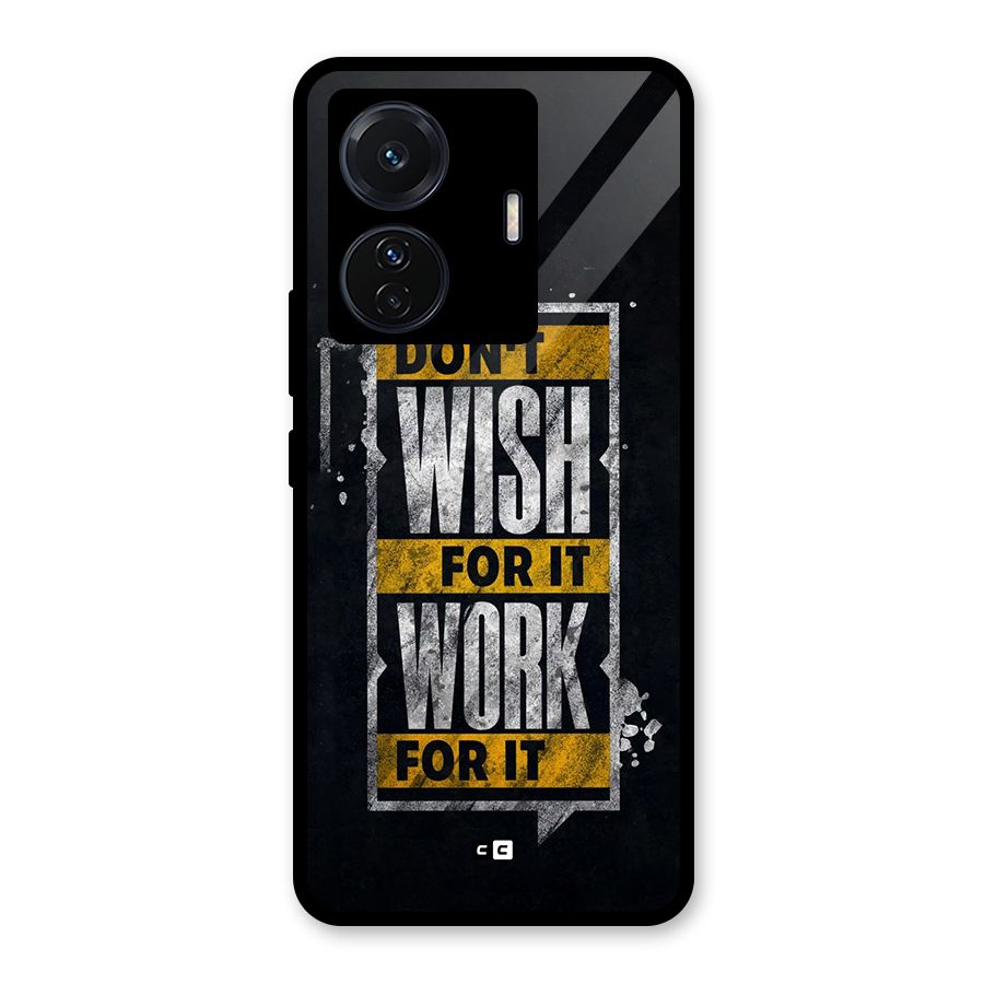 Wish Work Glass Back Case for Vivo T1 Pro