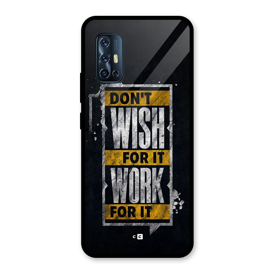 Wish Work Glass Back Case for Vivo V17