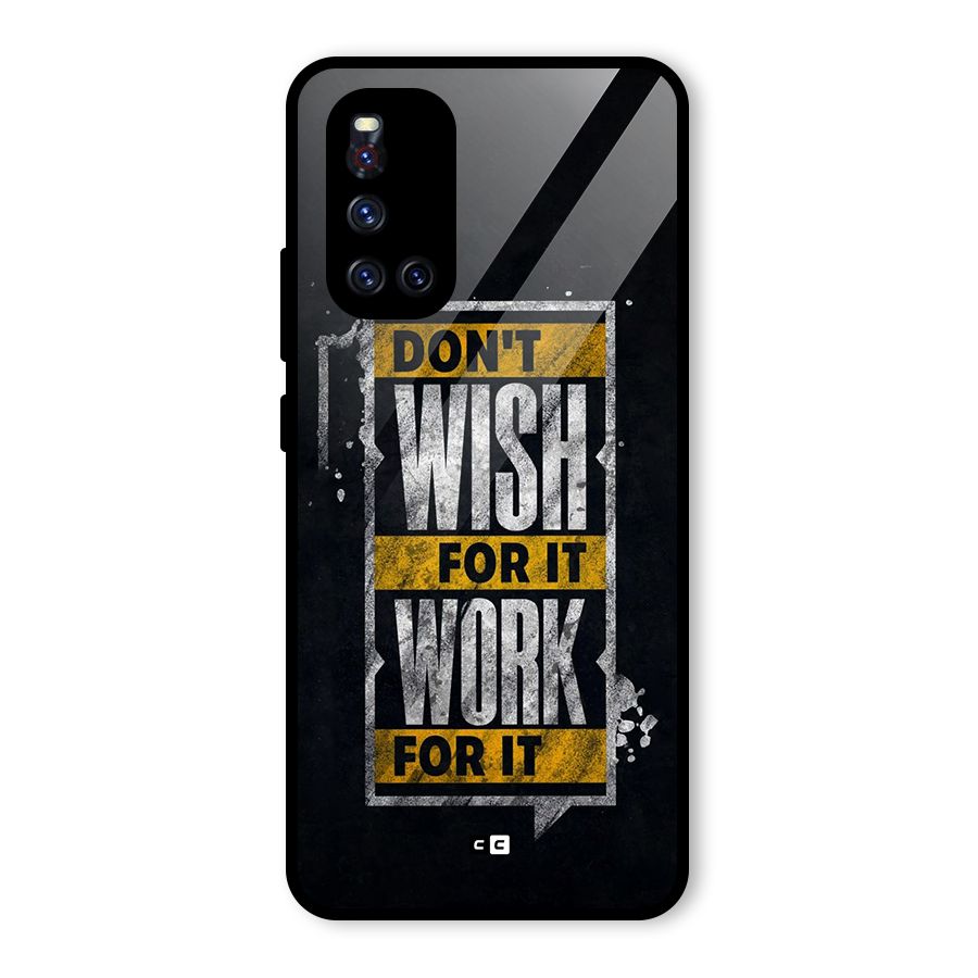 Wish Work Glass Back Case for Vivo V19