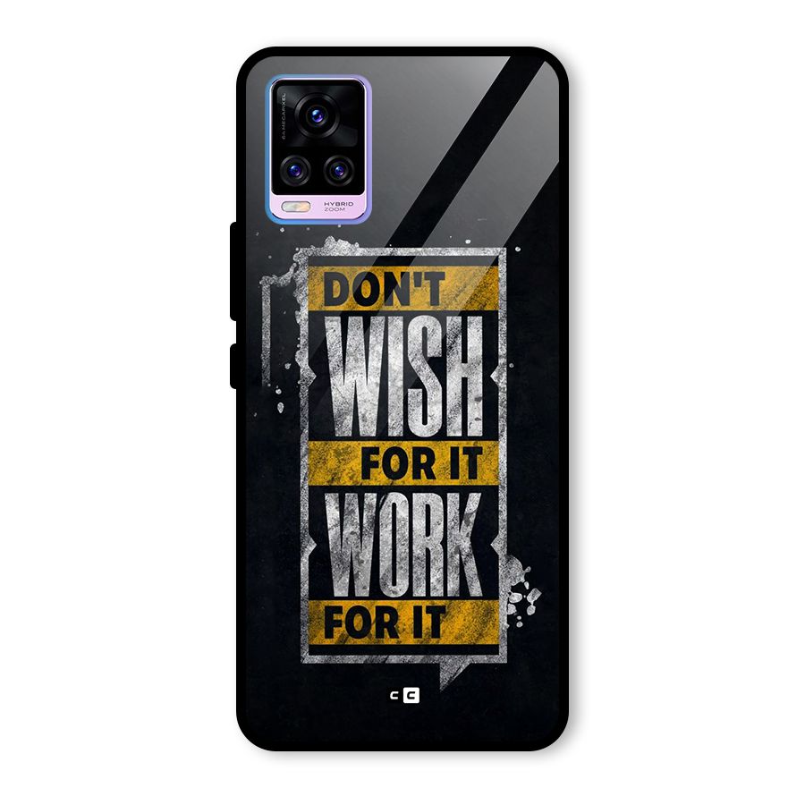 Wish Work Glass Back Case for Vivo V20 Pro