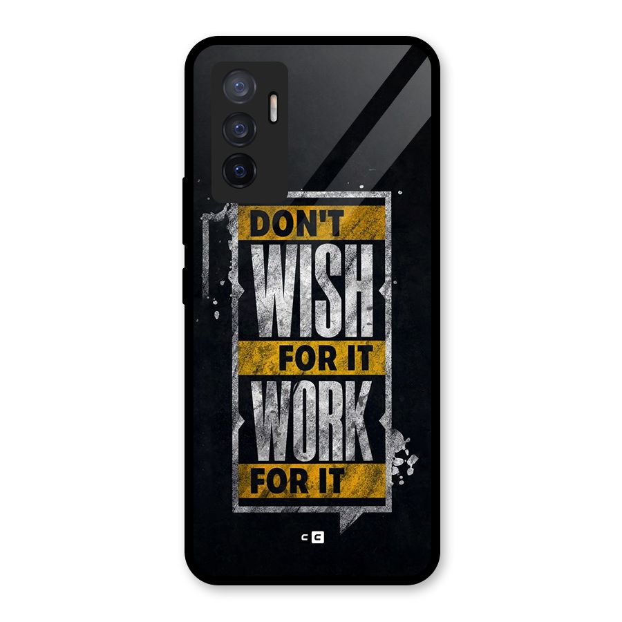 Wish Work Glass Back Case for Vivo V23e