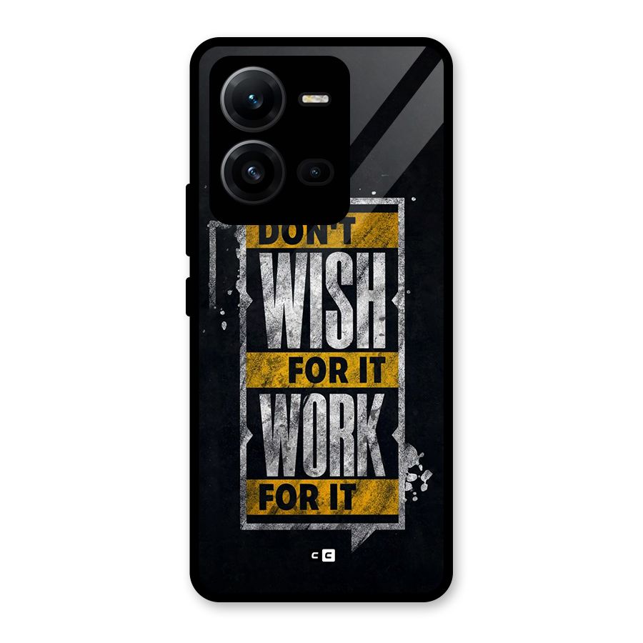 Wish Work Glass Back Case for Vivo V25