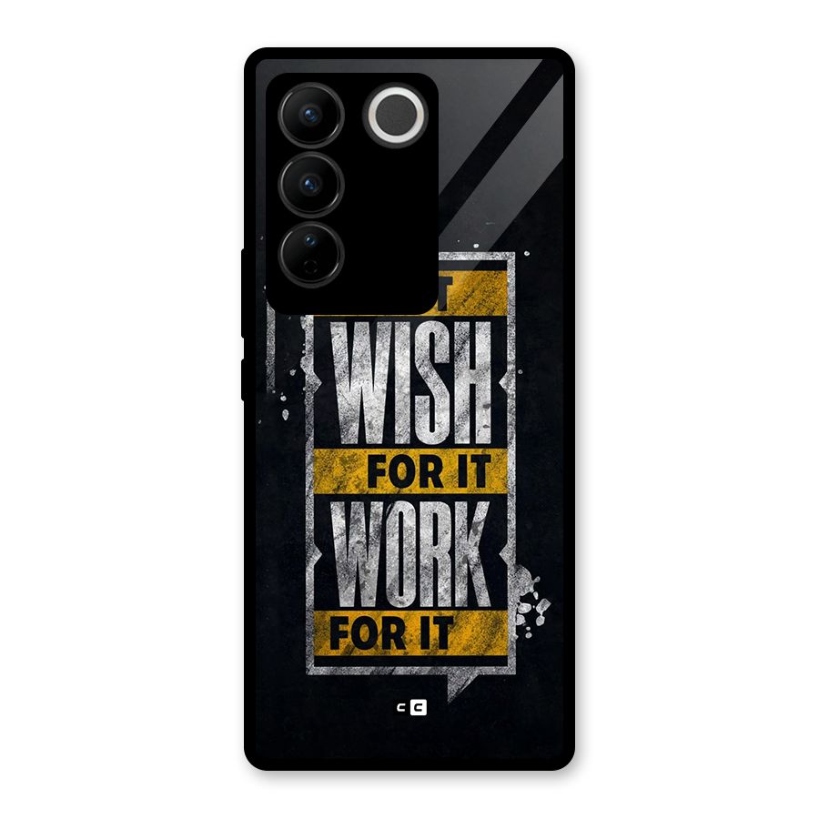 Wish Work Glass Back Case for Vivo V27