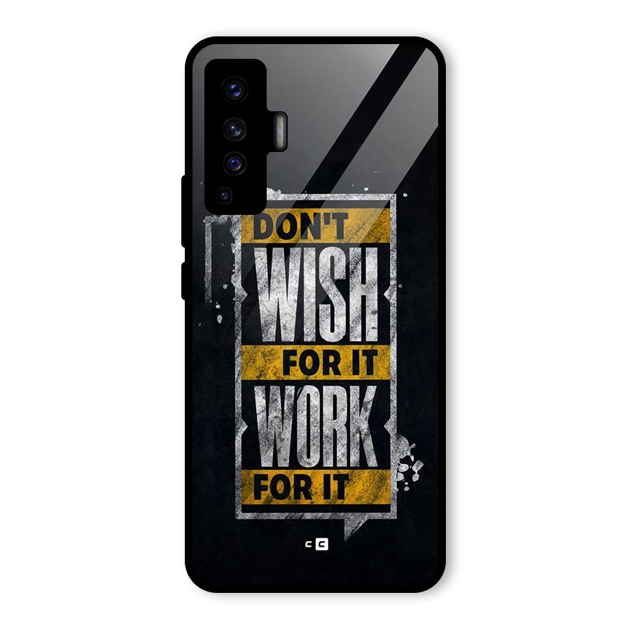 Wish Work Glass Back Case for Vivo X50