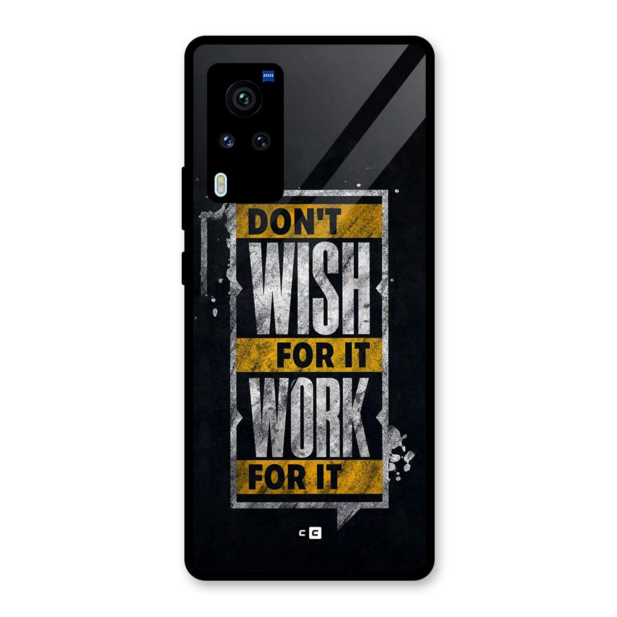Wish Work Glass Back Case for Vivo X60 Pro