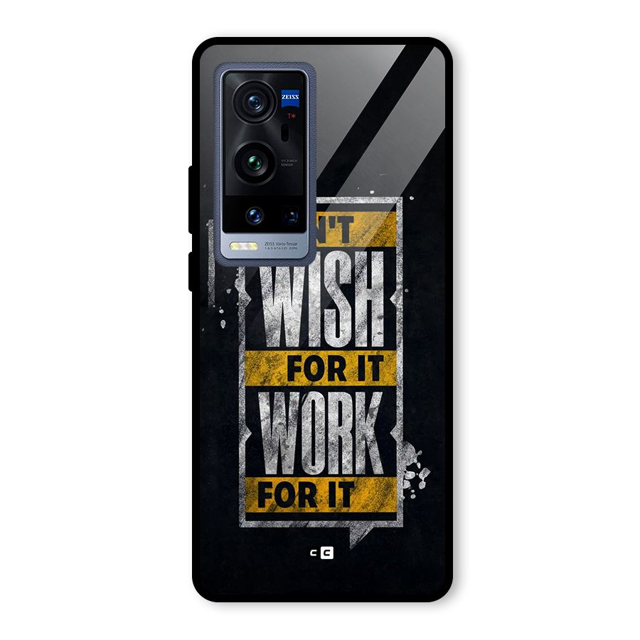 Wish Work Glass Back Case for Vivo X60 Pro Plus