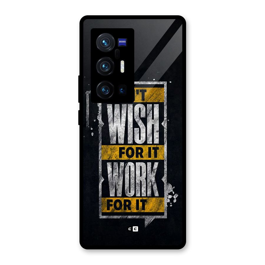 Wish Work Glass Back Case for Vivo X70 Pro Plus