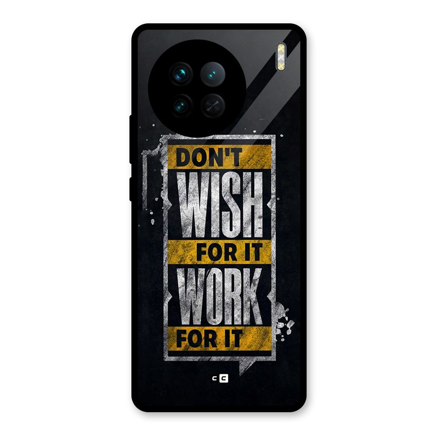 Wish Work Glass Back Case for Vivo X90