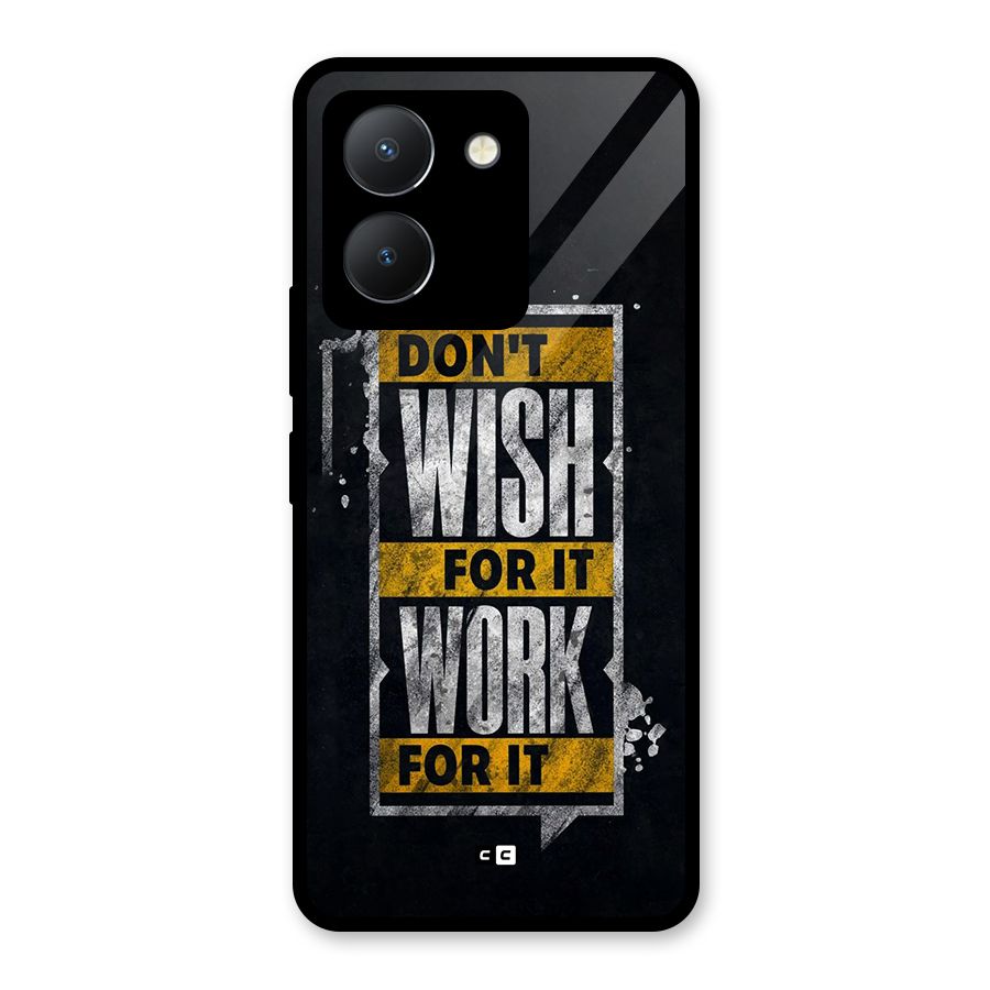 Wish Work Glass Back Case for Vivo Y36