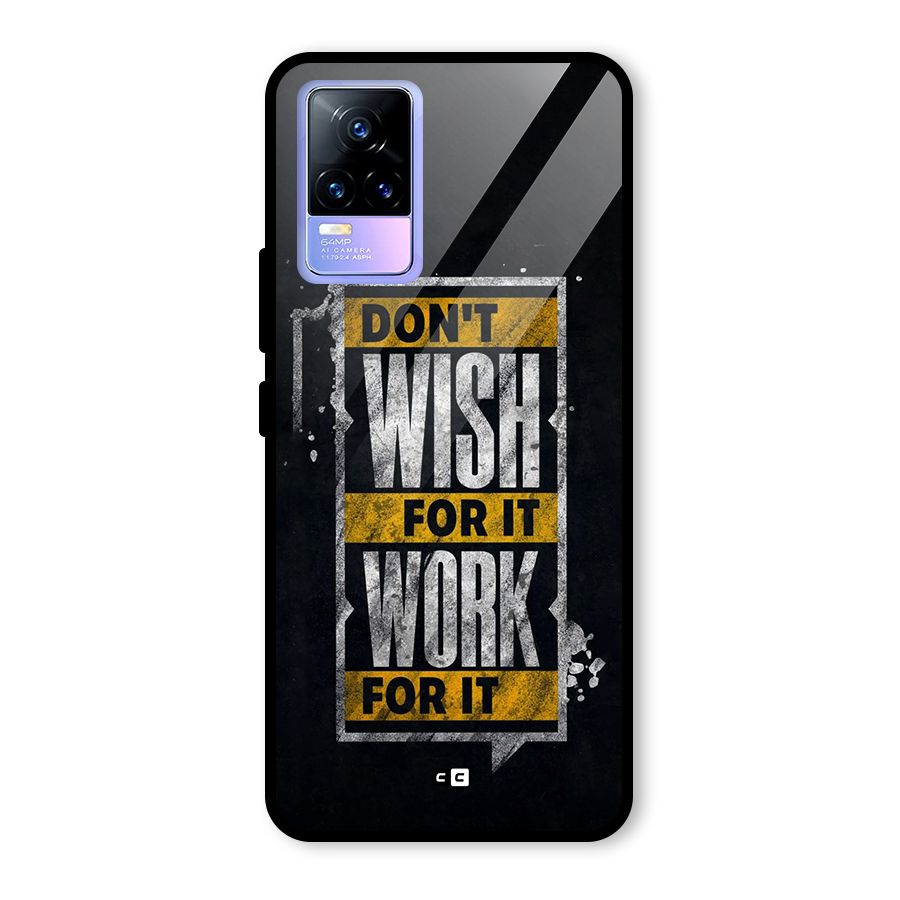 Wish Work Glass Back Case for Vivo Y73