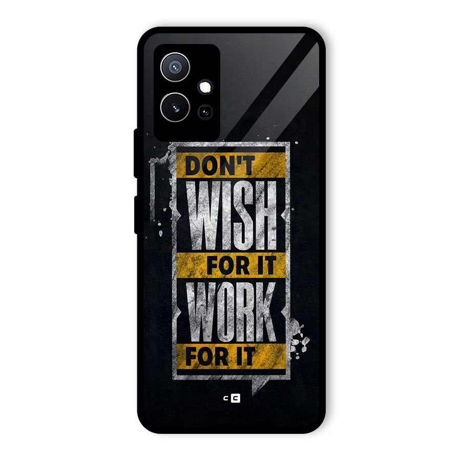 Wish Work Glass Back Case for Vivo Y75 5G