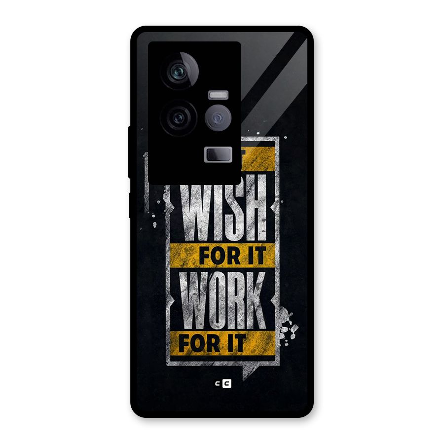 Wish Work Glass Back Case for Vivo iQOO 11 5G