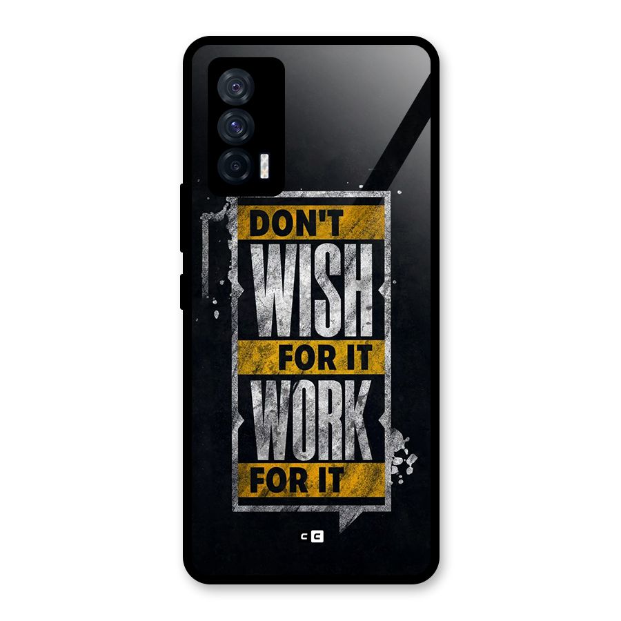 Wish Work Glass Back Case for Vivo iQOO 7 5G