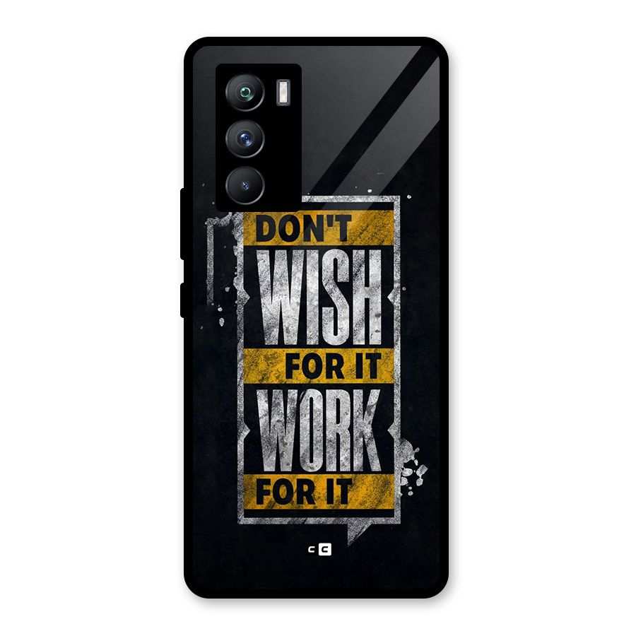 Wish Work Glass Back Case for Vivo iQOO 9 SE