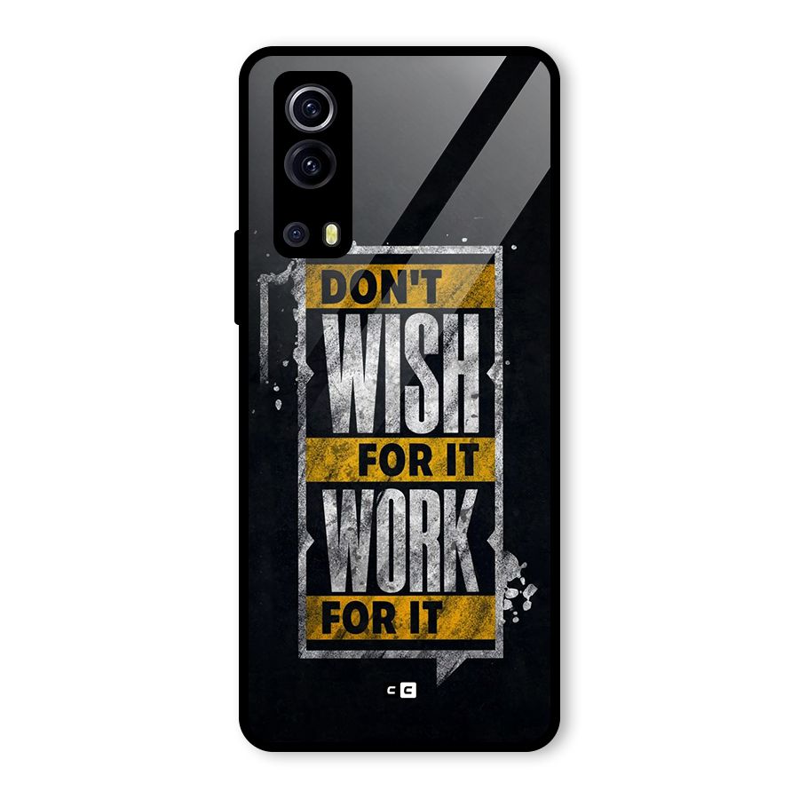 Wish Work Glass Back Case for Vivo iQOO Z3