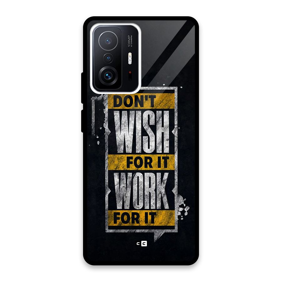 Wish Work Glass Back Case for Xiaomi 11T Pro