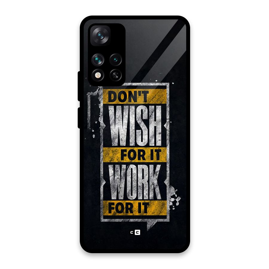 Wish Work Glass Back Case for Xiaomi 11i HyperCharge 5G