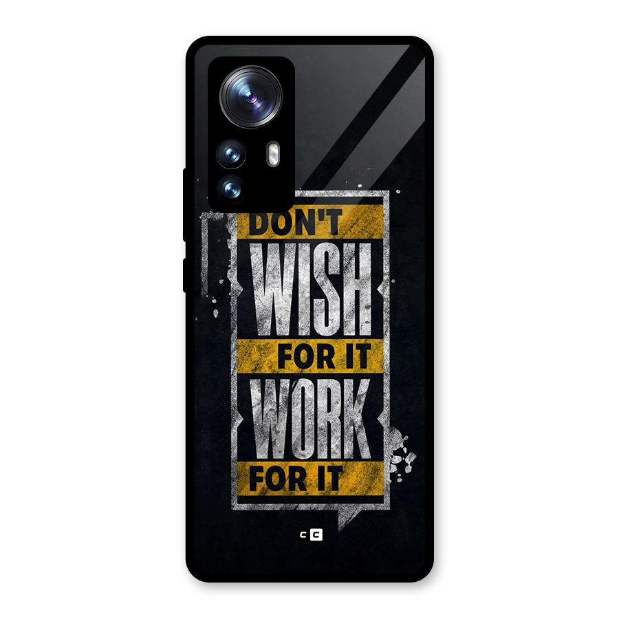 Wish Work Glass Back Case for Xiaomi 12 Pro