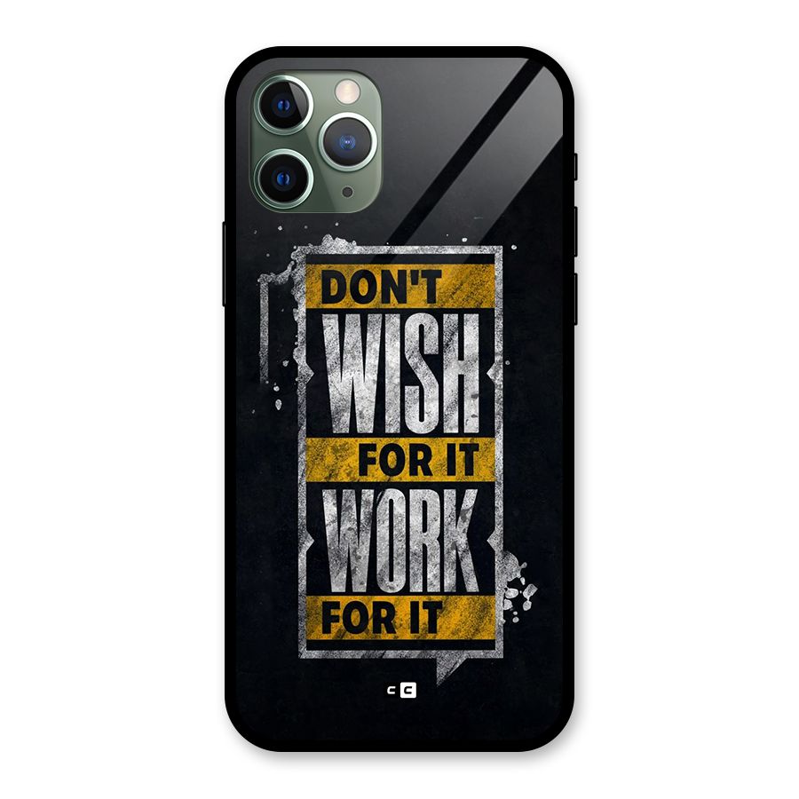 Wish Work Glass Back Case for iPhone 11 Pro