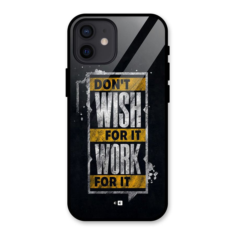 Wish Work Glass Back Case for iPhone 12
