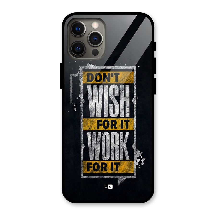 Wish Work Glass Back Case for iPhone 12 Pro Max