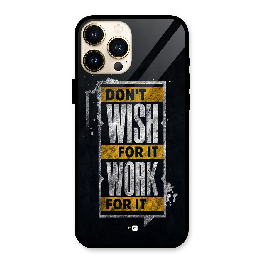 Wish Work Glass Back Case for iPhone 13 Pro Max