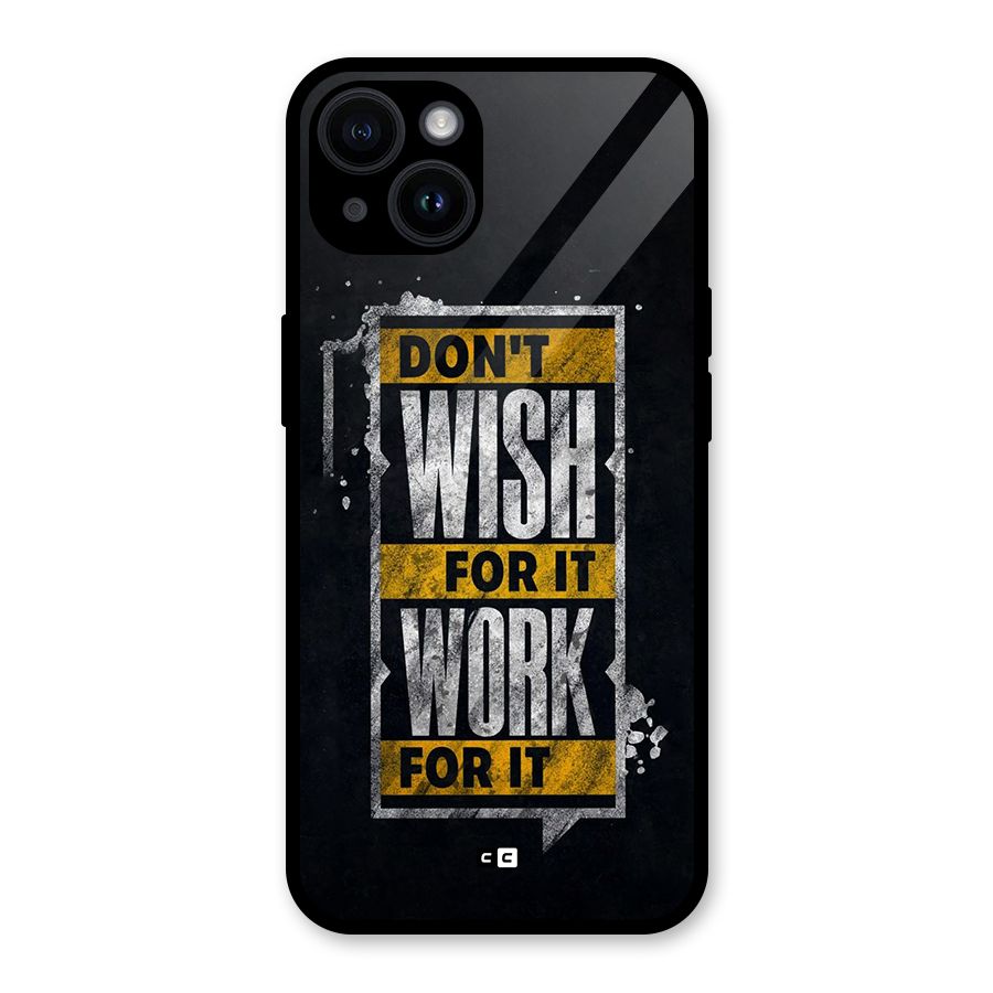 Wish Work Glass Back Case for iPhone 14