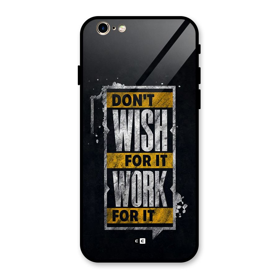 Wish Work Glass Back Case for iPhone 6 6S