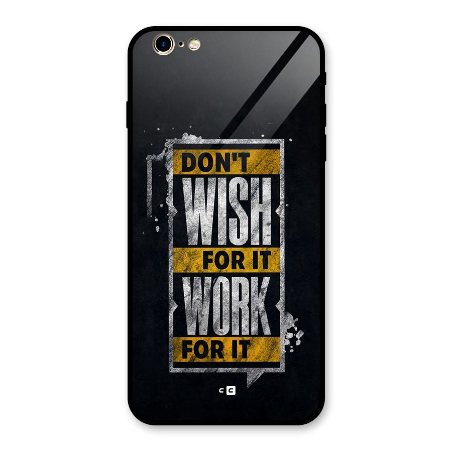 Wish Work Glass Back Case for iPhone 6 Plus 6S Plus