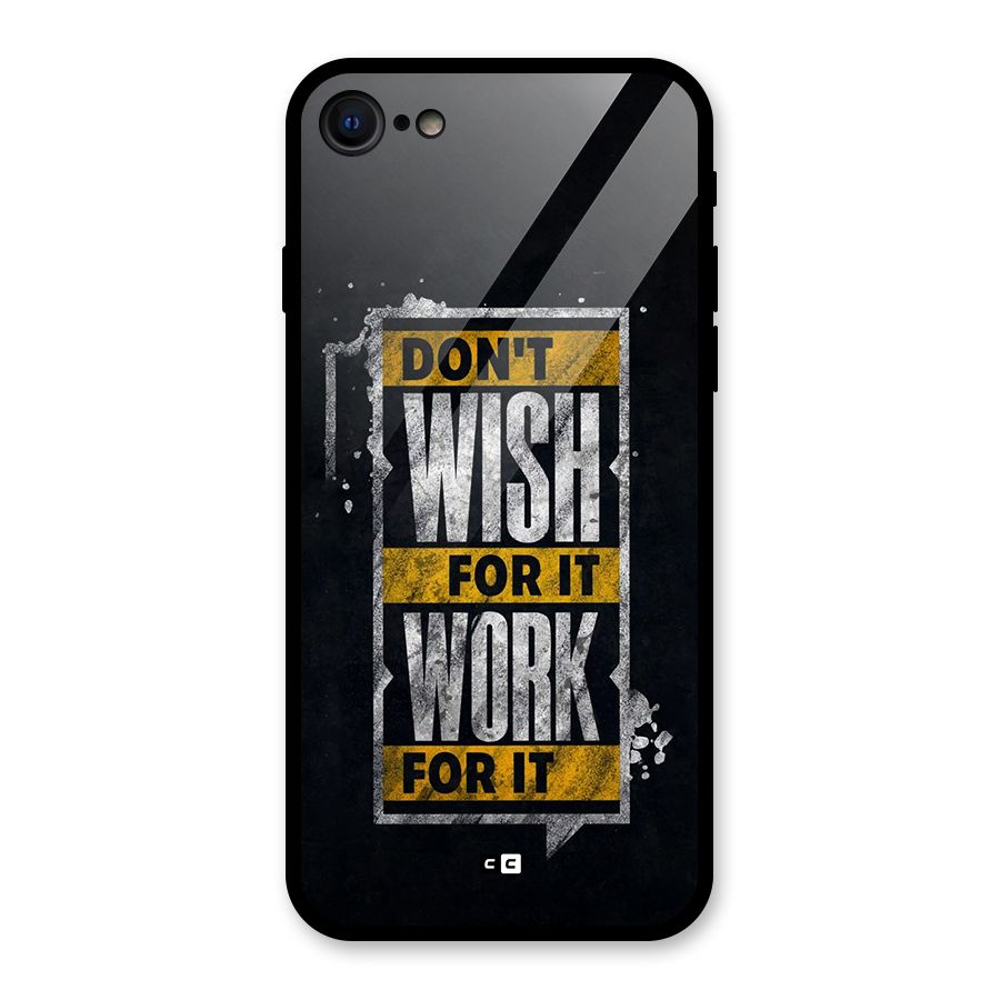 Wish Work Glass Back Case for iPhone 7