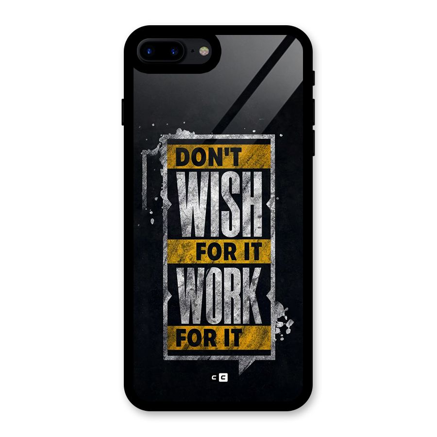 Wish Work Glass Back Case for iPhone 7 Plus