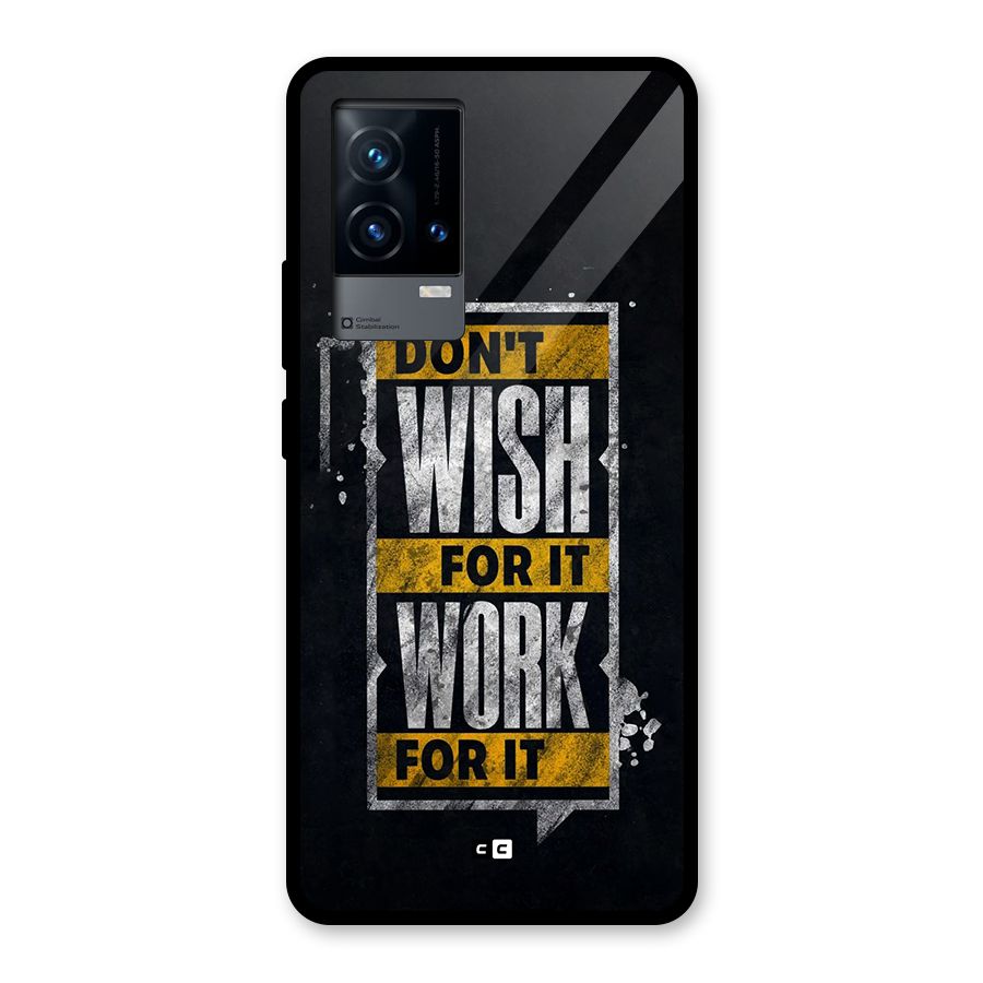 Wish Work Glass Back Case for iQOO 9 5G