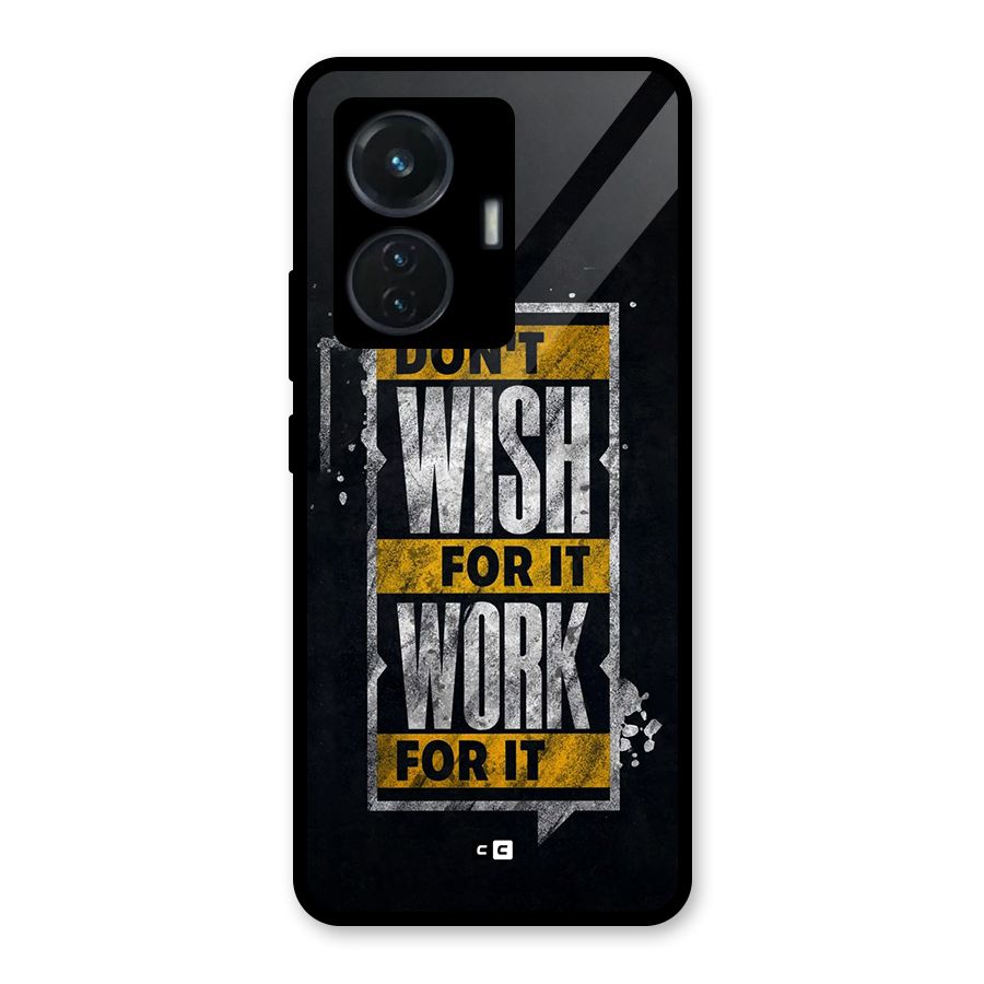 Wish Work Glass Back Case for iQOO Z6 44W