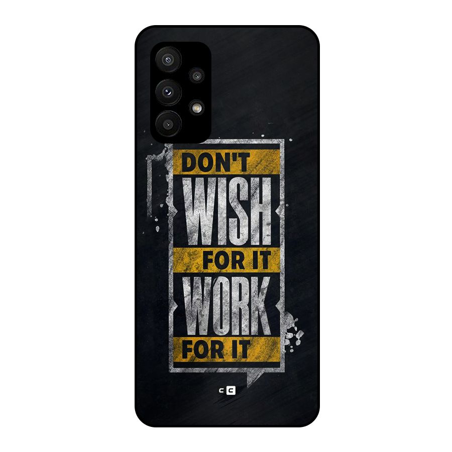 Wish Work Metal Back Case for Galaxy A23