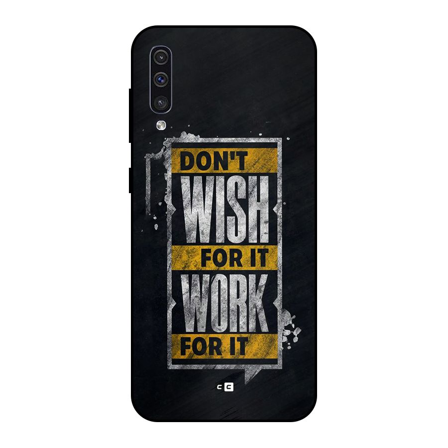 Wish Work Metal Back Case for Galaxy A30s