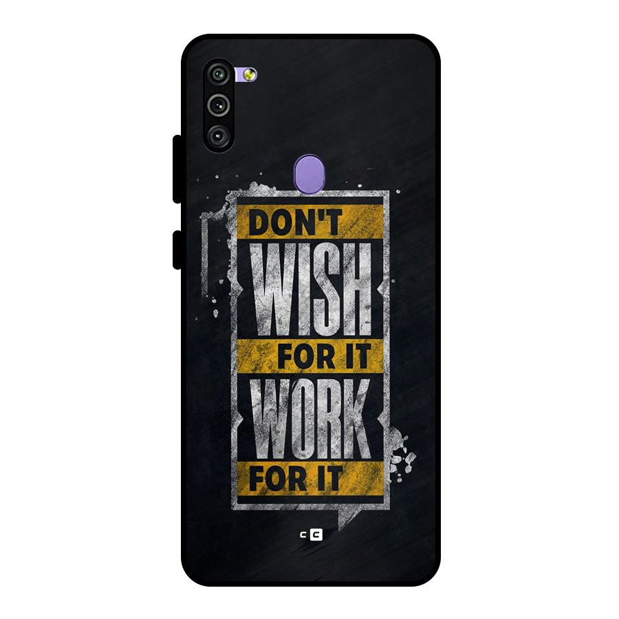 Wish Work Metal Back Case for Galaxy M11