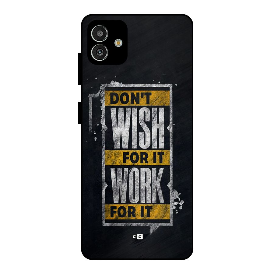 Wish Work Metal Back Case for Galaxy M13 5G