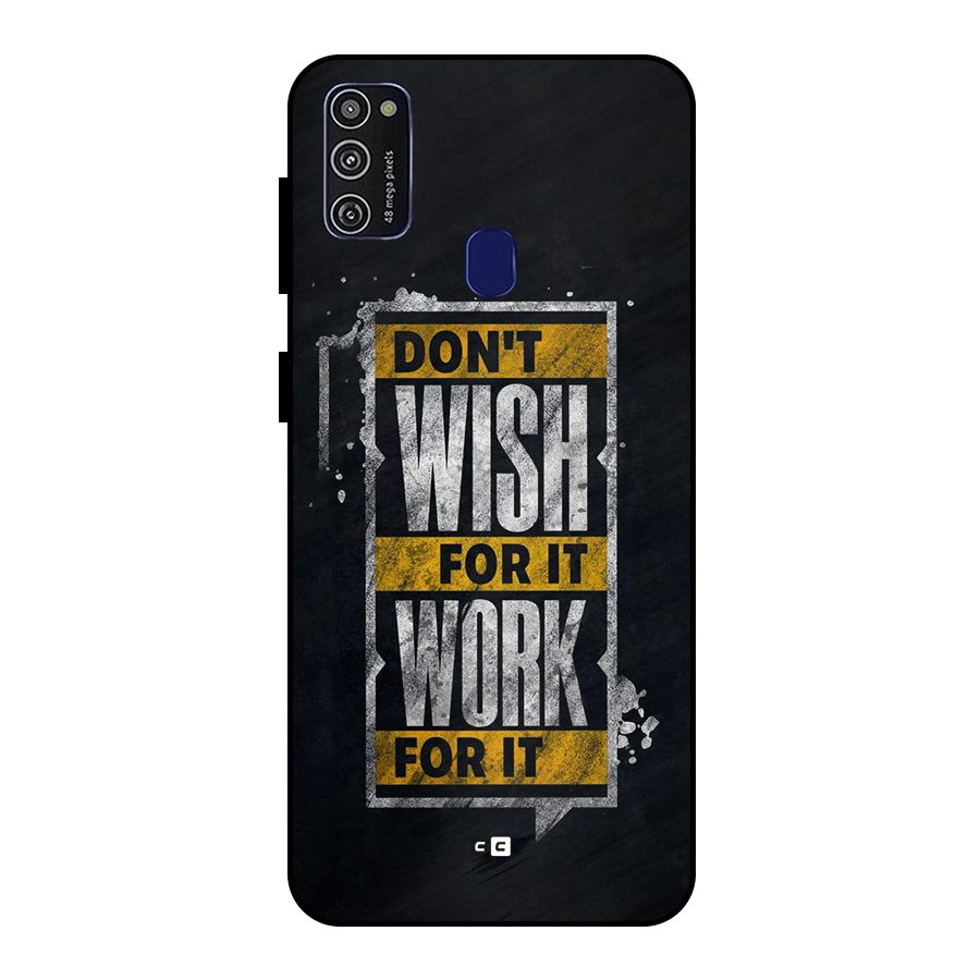 Wish Work Metal Back Case for Galaxy M30s