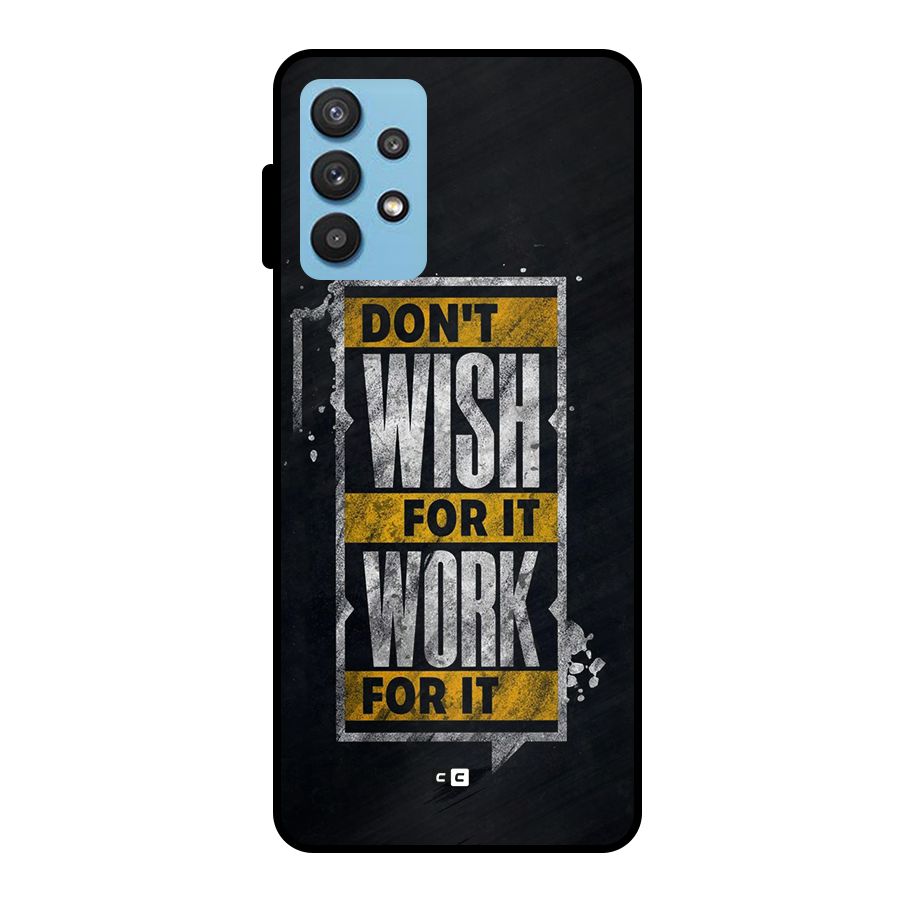 Wish Work Metal Back Case for Galaxy M32 5G