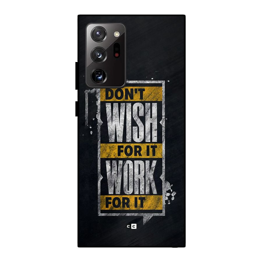 Wish Work Metal Back Case for Galaxy Note 20 Ultra 5G