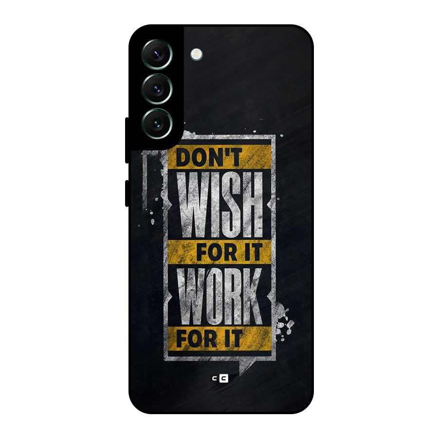 Wish Work Metal Back Case for Galaxy S22 Plus 5G