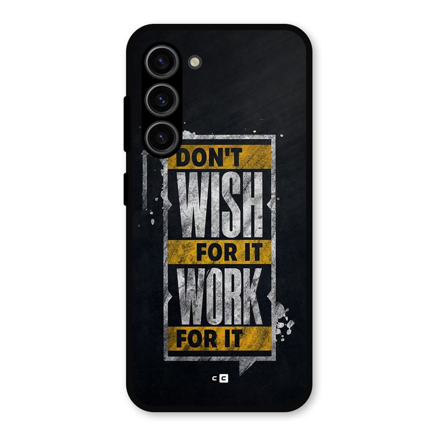 Wish Work Metal Back Case for Galaxy S23