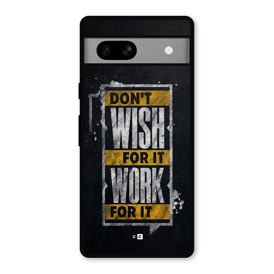 Wish Work Metal Back Case for Google Pixel 7a