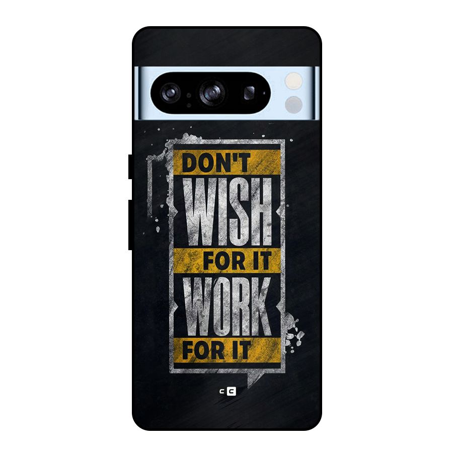 Wish Work Metal Back Case for Google Pixel 8 Pro