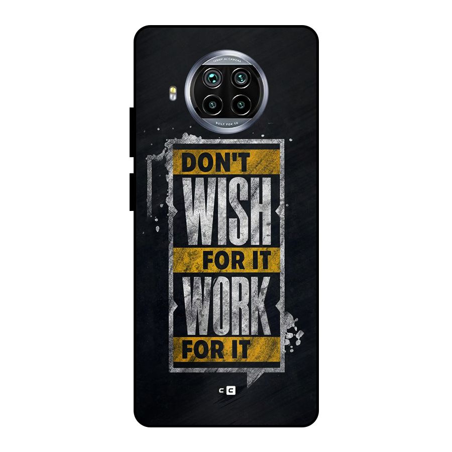 Wish Work Metal Back Case for Mi 10i