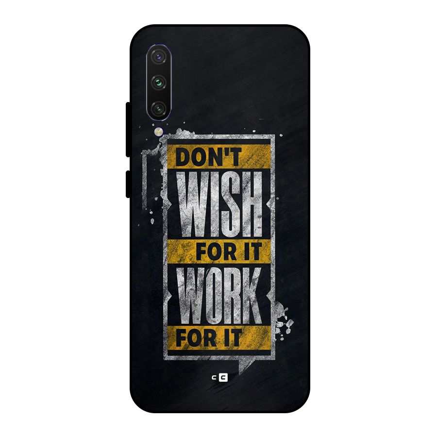 Wish Work Metal Back Case for Mi A3