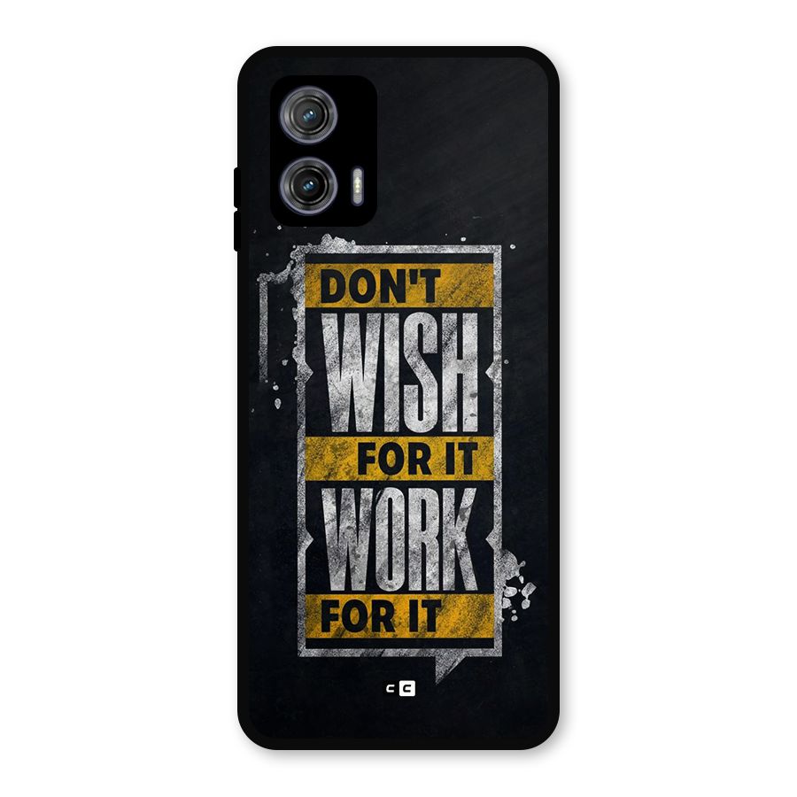 Wish Work Metal Back Case for Moto G73