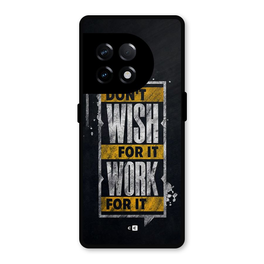 Wish Work Metal Back Case for OnePlus 11R